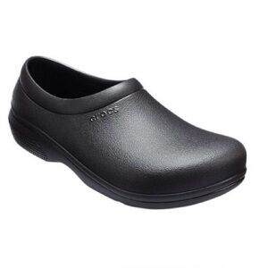 Crocs Men's on the Clock Slip-on Shoes in Black, Mens Size 7 Women’s Size 9 new